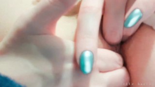 Fingering my wet pussy and tight asshole. Trying double penetration for the first time