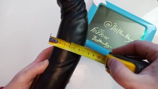 (All black) DARK CRYSTAL BLACK DILDO Unboxing