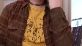 Soft trans girl jerks off
