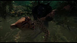 Human x furry animation (wildlife game)
