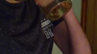 drinking a pint of my own piss