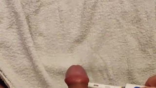 From 0 to ruined huge amount of cum in 2 minutes with a toothbrush 