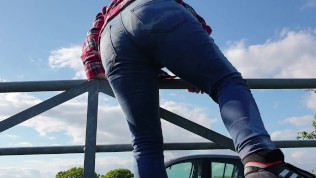 ⭐ Purposely Pissing My Jeans in Public, Then Again in the Car. Older Video :) 