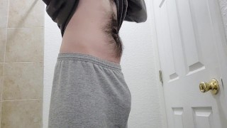 Rubbing one out before I shower