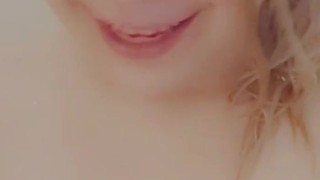 sexy onlyfans young milf girl rubbing her body in the shower 