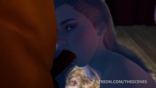 3D Porn HENTAI Teen Blowjob FACEFUCK