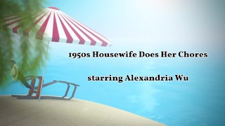 1950s Housewife Does Her Chores Promo