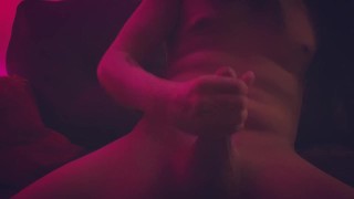 Goth Guy Cums Hard In Living Room