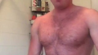 Big British Beef in shower