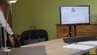 LOAN4K. Hottie está lista para sexo sucio para pagar impuestos por una foto