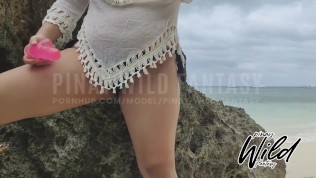 Horny Pinay Wife Masturbates Outdoor and Played With Her Dildo on Boracay Island, Pinay Viral 2021 