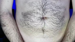 Fucking myself, cumming on my chest and tasting my own cum