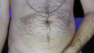 Fucking myself, cumming on my chest and tasting my own cum