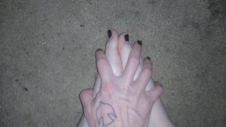 FTM, Titty Fucking, Titty Clamping, Masturbating, Pre Op Hairy Trans Man