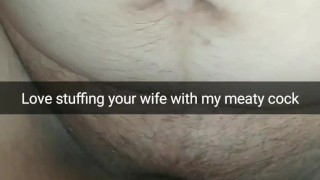 Cheating wife ride my meaty cock in cowgirl position! [Cuckold. Snapchat]