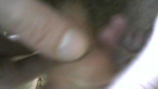 Flaccid Fun #2 - Horribly filmed post-cum cock closeup