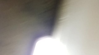 Chubby boy deep throats his dildo