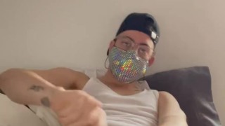 JERKING OFF INTENSILEY, LOTS OF GOOD CUM