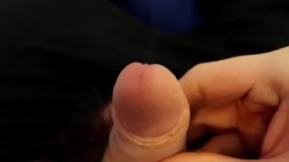Playing With My Foreskin - Pulling Foreskin Back All The Way - Fondling Uncircumcised Cock 