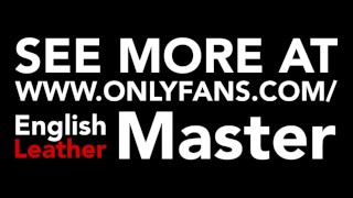 Leather Master dominates slave with leather gloves. PREVIEW of 16 minutes of GOM and gagging