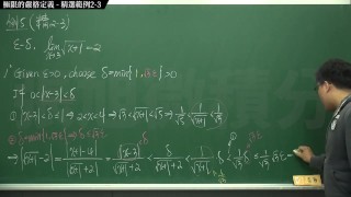 復甦真・最大華人微積分教學頻道 極限篇重點二：極限的直觀定義｜精選範例 2-3｜數學老師張旭
