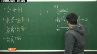 復甦真・最大華人微積分教學頻道 🎯 張旭微積分｜極限篇｜重點七：去絕對值求極限｜觀念講解｜數學老師張旭
