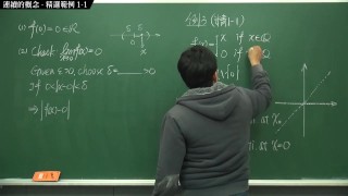 [復甦][真・Pronhub 最大華人微積分教學頻道]連續篇｜重點一：連續的概念｜精選範例 1-1｜數學老師張旭