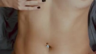 Touching my 19 year old body and pussy