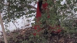 Let's Watch Snow White Play with her Pussy Under the Tree.