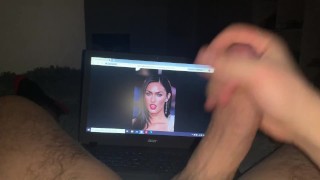Jerk off on Magan Fox with cumming