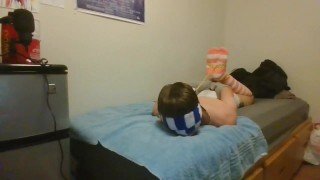 Hogtied Feet to Ballgag