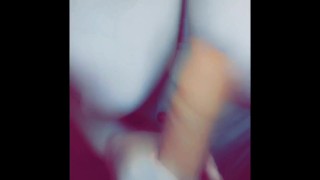 Blowjob practice and tittyfuck my new toy in the shower 