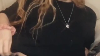Fingering and cumming with my pants on