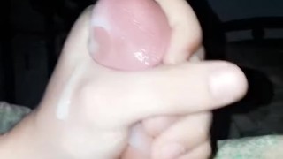 Squirting cum all over my dick, pelvis and stomach as I moan softly in your ear.
