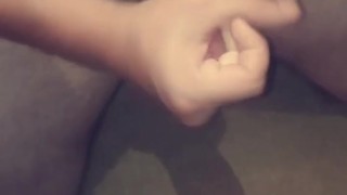 Different angle so you can hear me moan and watch me cum all over my mirror