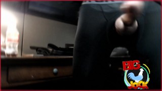 Justa9er Rubs His Huge 9 Inch Cock and Cums Huge