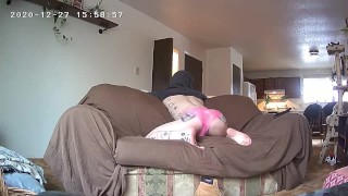 Boy in pink panties twerk