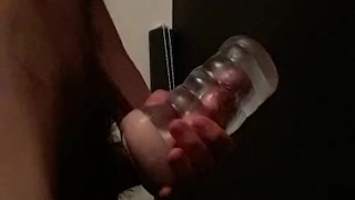 FLESHLIGHT, MASTERBATION (PART 2) CUM INSIDE, MY BIG DICK ;)