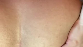 Close up ass and pussy spread