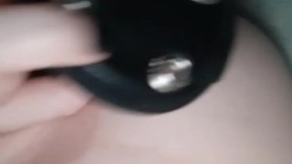 Submissive fucks herself and cums too easily with dildo in hand 