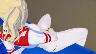 Harley Quinn fingers herself on a crowded subway - DC Comics Hentai.
