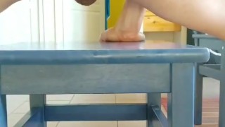Ride my huge big black dildo