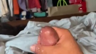 Stroking while bustin a nut in slow motion! 