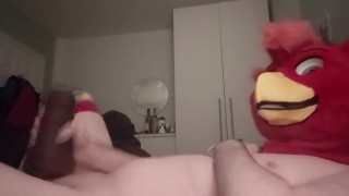 Bird fursuiter fucking Bad Dragon Hazel the Werewolfess penetrable