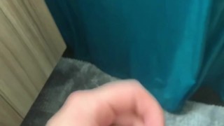 Handjob short playing with toy and cumming