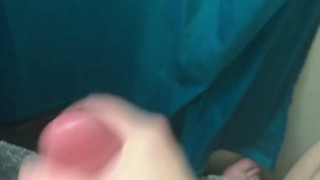 Handjob short playing with toy and cumming