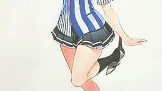艦○れ鹿○のイラストにシコシコして濃ゆい精子をどっぴゅどっぴゅぶっかけるだけの動画