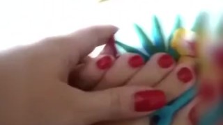 @tici_feet IG ticii_feet panties and havaianas (preview)