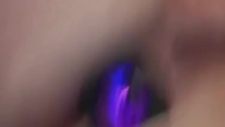 Just a little touch, butt plug 1st time! 
