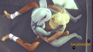 Furry Hentai - Fox & Rabbit Fuck and crempie